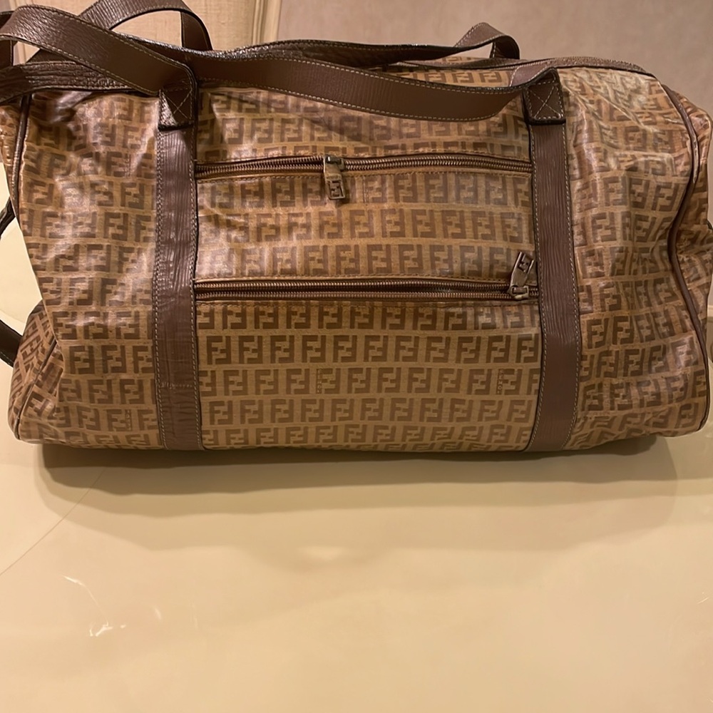 FENDI travel VINTAGE Zucca pattern weekender duffle bag O/S - Picture 2 of 15